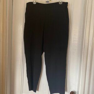 J Crew Elastic Waistband Black Slacks. Womens 14